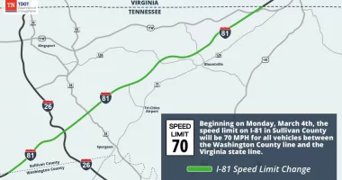 Speed limit to increase to 70 mph on I-81 in Sullivan County