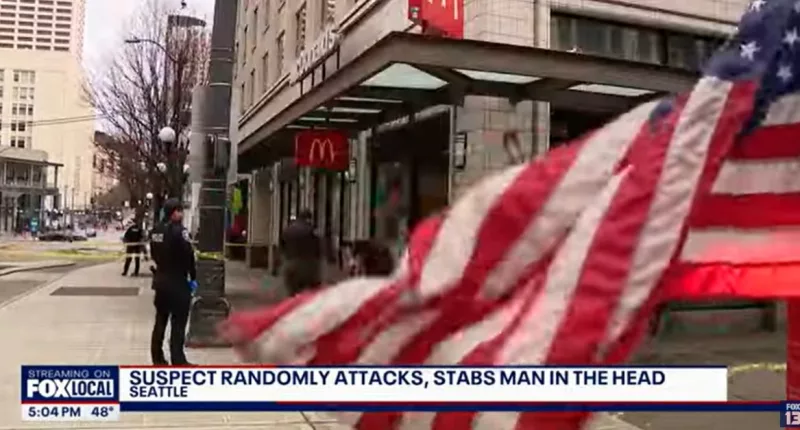 Suspect attacked dog, stabbed man outside McDonalds: Cops