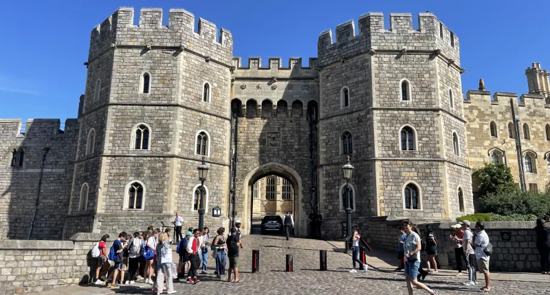A trespasser sparked a security scare by snooping around the King’s private garden at Windsor Castle