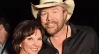 Toby Keith & Tricia Lucus At the 53rd Academy of Country Music Awards on April 15, 2018 in Las Vegas, Nevada.