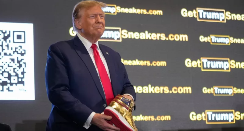 Trump unveils $400 'Never Surrender' sneakers at Philly's Sneaker Con