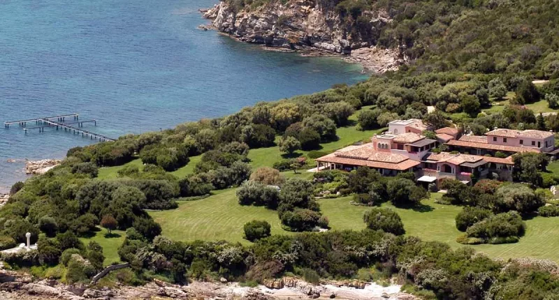 Yours for half a BILLION euros: Berlusconi's Sardinian estate for sale