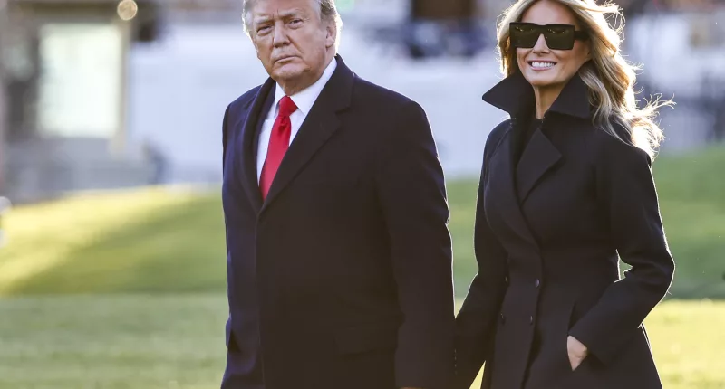 Melania, seen walking with former President Donald Trump on the White House lawn in December 2020, is remember for her impeccable fashion