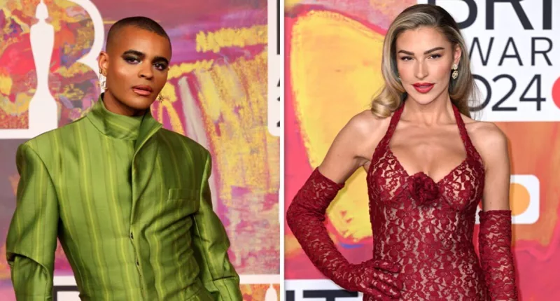 BRIT Awards 2024: Stars turn up the style on the red carpet as Strictly stars dazzle