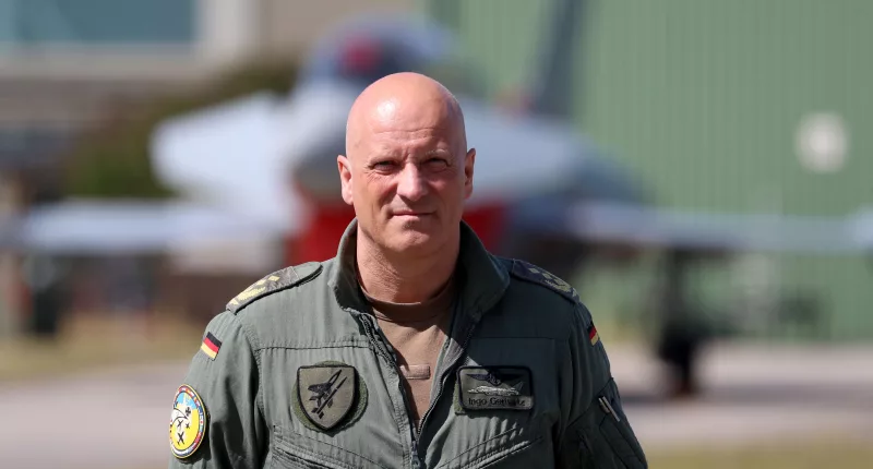 Loose lipped Luftwaffe boss Ingo Gerhartz let slip that British troops were 'on the ground' in Ukraine