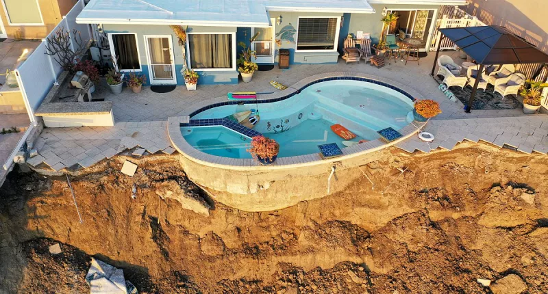 California mansion owner is watching his home fall into the sea