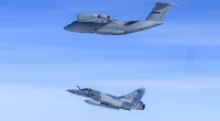 Dramatic footage shows how Nato jets came into contact with a Russian warplane