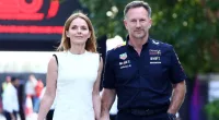 Geri Halliwell and Christian Horner put on united front as they hold hands amid text row