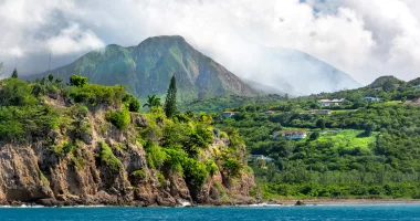 The Caribbean island of Montserrat offered stunning beauty prior to a series of eruptions of the Soufriere Hills volcano between 1995 and 1999