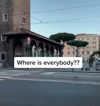A baffled bloke claims he woke up and was in an alternate universe where he is the only person on Earth