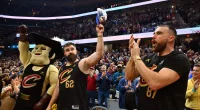 Jason and Travis Kelce Have Bros’ Night Out at Cleveland Cavaliers Game