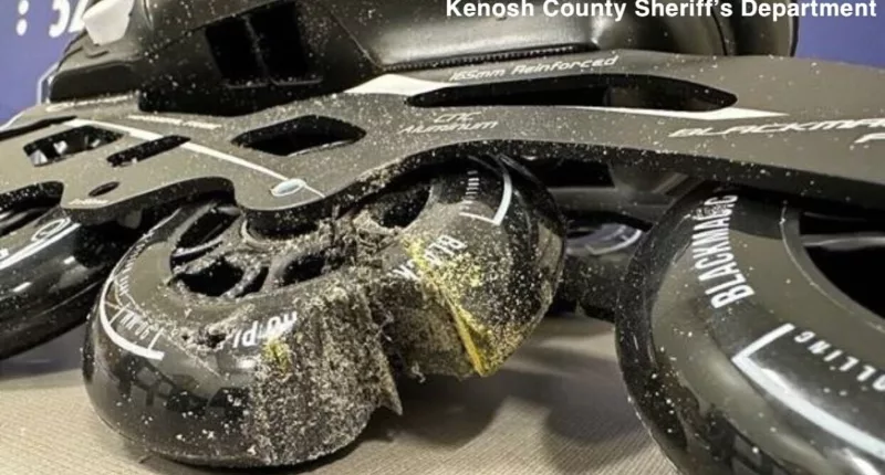 Kenosha, WI news: Police discover cocaine infused in rollerblade wheels in package from Colombia, leading to illegal drug bust