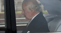 King Charles is seen arriving at Clarence House
