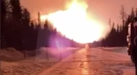 The glow from the inferno could be seen several miles away