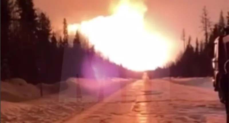 The glow from the inferno could be seen several miles away