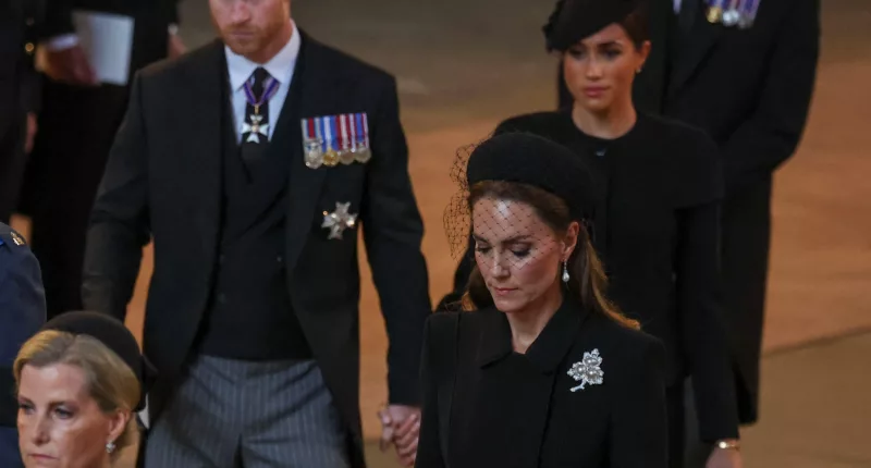 Kate Middleton with Meghan Markle