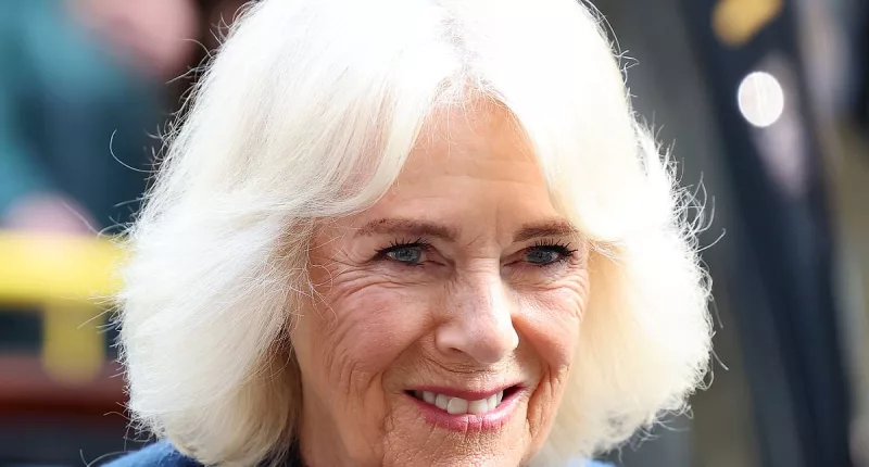 Queen Camilla arrives at Douglas Borough Council in Isle of Man