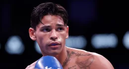 Ryan Garcia sparks concern after disturbing video claiming to have slit his throat with satanic references is posted to his account - days after boxer announced new influencer girlfriend two months on from divorce from model ex-wife