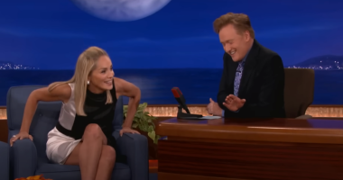 Sharon Stone Got A Massive Applause After She Unexpectedly Recreated Her Basic Instinct Leg Cross Scene With Conan