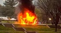 One injured in fire at Lincoln Memorial in Washington, D.C.