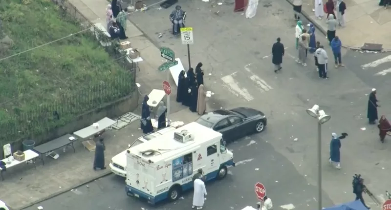 Gunfire erupted in the West Philadelphia area during a Eid al-Fitr celebration