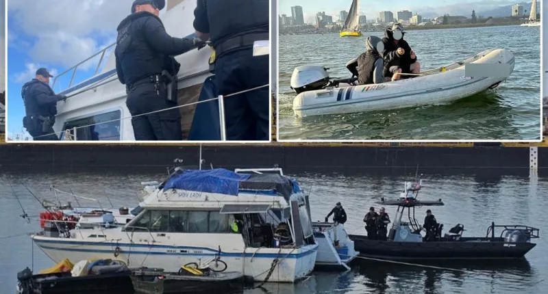 Police sink suspected San Francisco Bay bandits after seafaring pirates terrorize houseboats, yachts