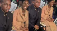 “You guys should let him breath" — Netizens reacts to Frank Edward’s expression as he sits next to Marie Bliss