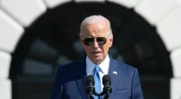 President Joe Biden speaks during a State Arrival Ceremony with Japanese Prime Minister Fumio Kishida on the South Lawn of the White House, Wednesday, April 10, 2024, in Washington. (AP Photo/Susan Walsh)