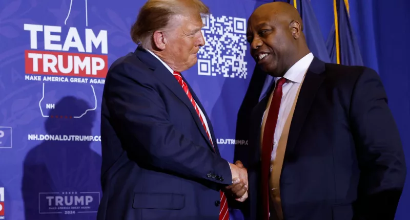 Trump thinking Tim Scott for VP, will attack Biden on 2012 'chains' comments: sources