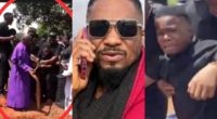 Mix reactions trails emotional moment Junior Pope’s 1st son refused to pour sand into late father’s grave
