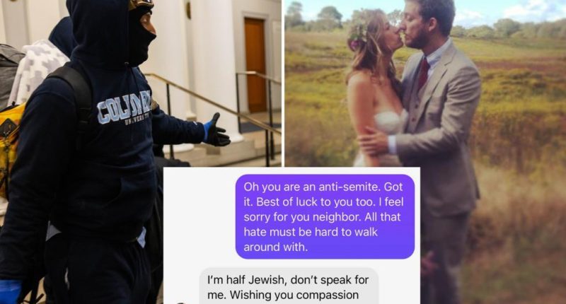 Wealthy Columbia protester sent anti-Semitic message to Facebook user over Israeli flag pic days before Hamas attacks