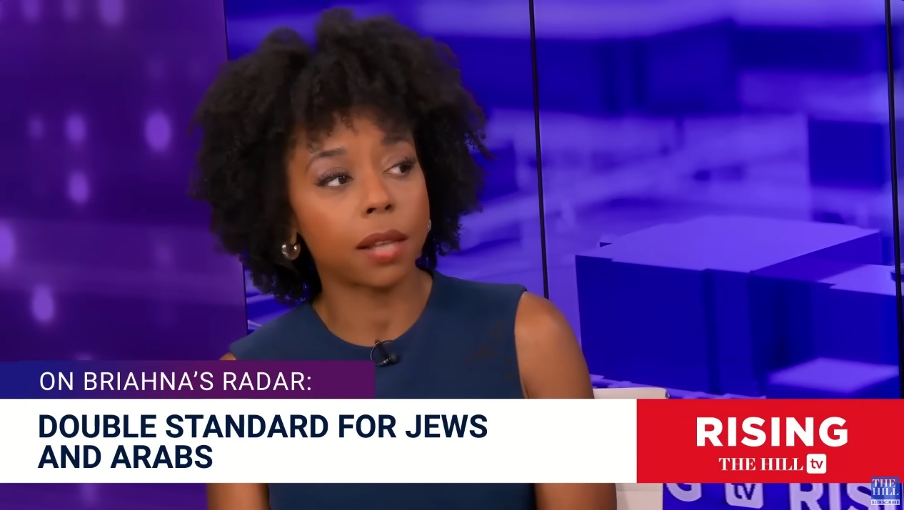 Moment that got The Hill’s Briahna Joy Gray fired as she rolls her eyes