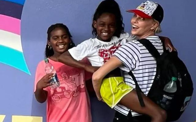 CHARLIZE THERON USES REVERSE PSYCHOLOGY WITH HER KIDS AND HERE IS WHY