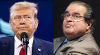 Trump battles Scalia's ghost on flag burning ban issue