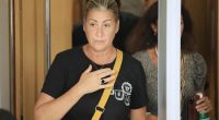 Gisele Pelicot's daughter Caroline Darian pictured while leaving the criminal court in Avignon, France