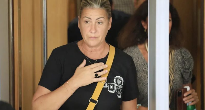 Gisele Pelicot's daughter Caroline Darian pictured while leaving the criminal court in Avignon, France