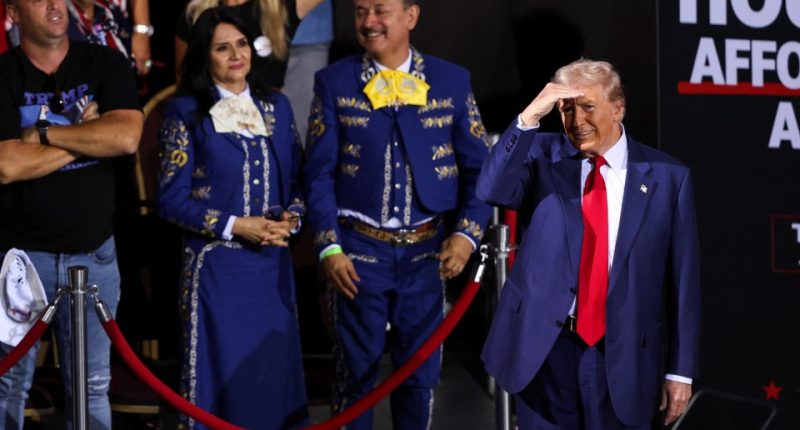 Some Trump supporters at a rally in Tucson, Arizona on September 12 said they felt ill