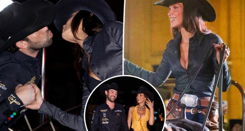 Bella Hadid and boyfriend Adan Banuelos shut down street on horseback for NYFW event