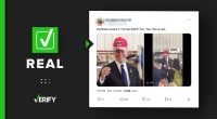 President Joe Biden did briefly wear Trump hat on Sept. 11