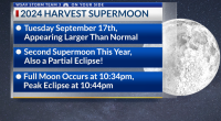 The Harvest Supermoon and Partial Lunar Eclipse Happens Tuesday!