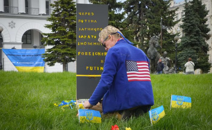 The Latest: Man held after apparent Trump assassination attempt was filmed by AP in Kyiv in 2022