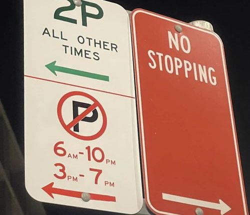 This parking sign is baffling drivers