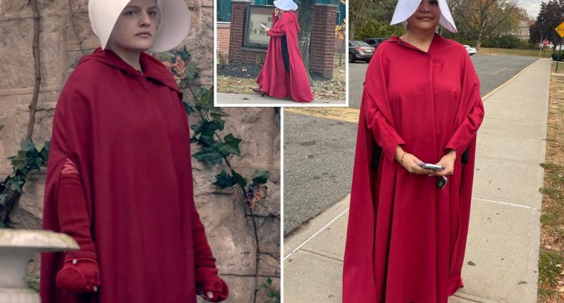 NJ mom dons eerie 'Handmaid's Tale' costume to vote