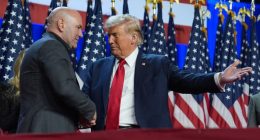 Trump heads to New York City for UFC fight