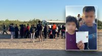 Young siblings discovered with address on piece of paper among massive group of illegals at border