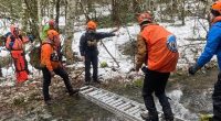 A huge search was launched amid challenging winter conditions