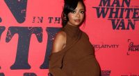 PREGNANT SKAI JACKSON SHOWS OFF BABY BUMP AT 'THE MAN IN THE WHITE VAN' PREMIERE