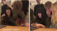 Claudia Winkleman makes a rare appearance with children and husband