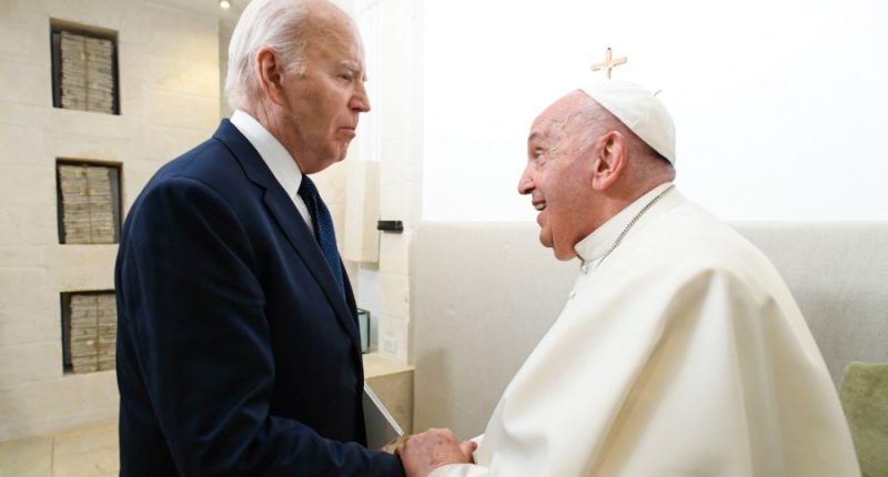 Biden gives Pope Francis highest civilian honor before leaving office