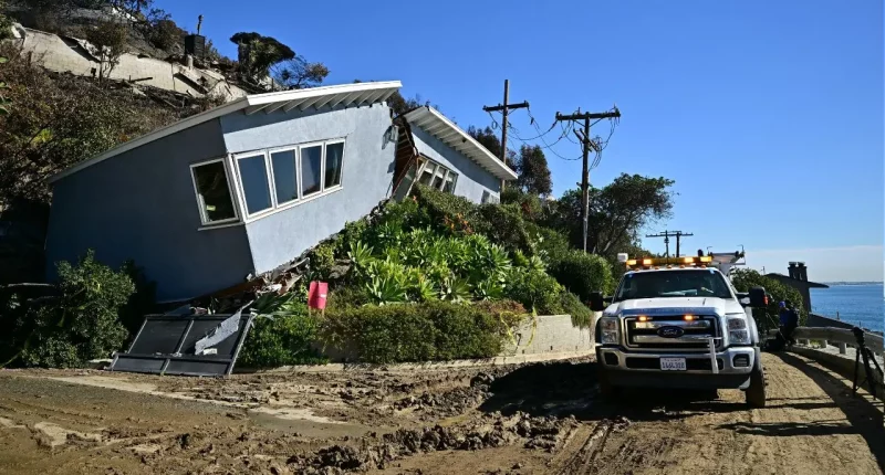 $2M California home spared from wildfires is destroyed by landslide